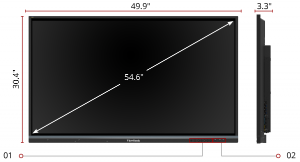 Viewsonic IFP5550 55" ViewBoard UHD 4K Interactive Display -