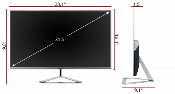 Viewsonic VX3276-MHD 32" 1080p Frameless IPS Monitor - ViewSonic Corp.